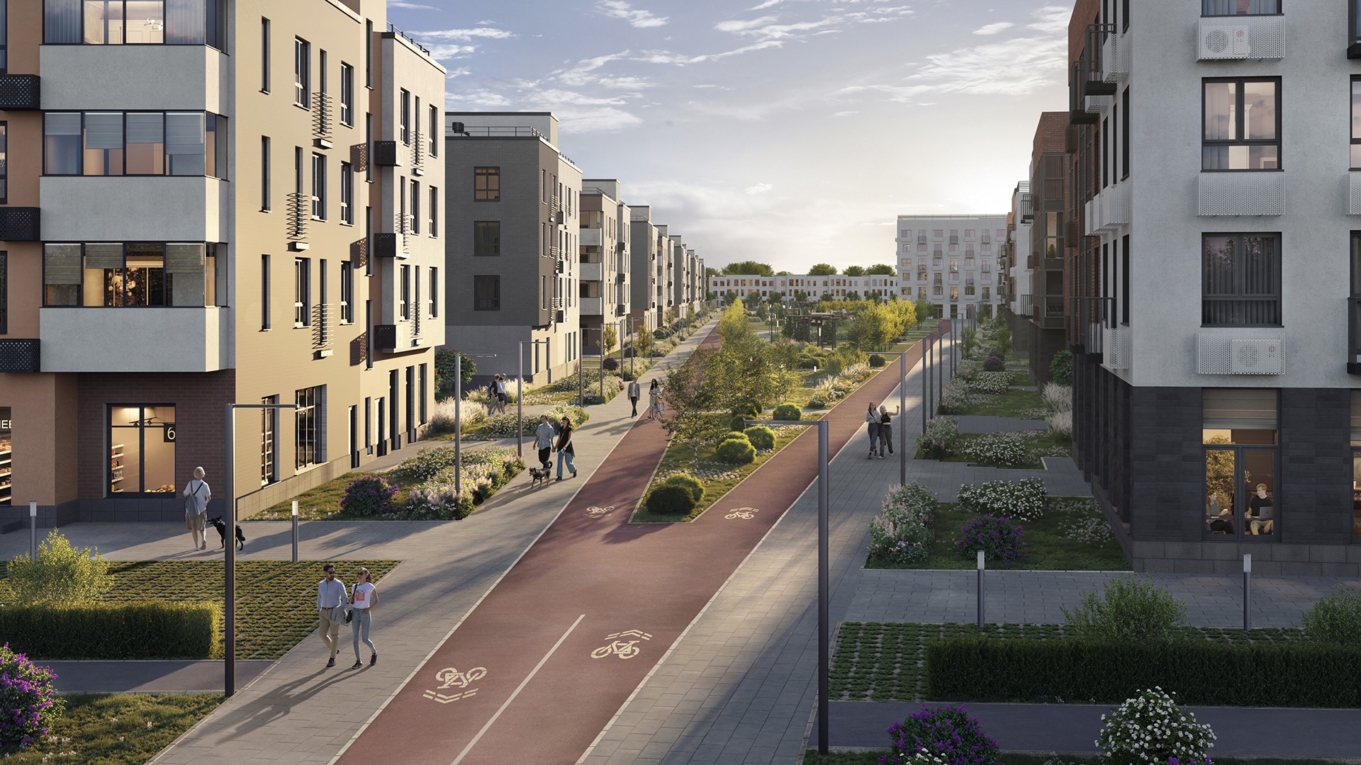 Благоустроенные прогулочные маршруты