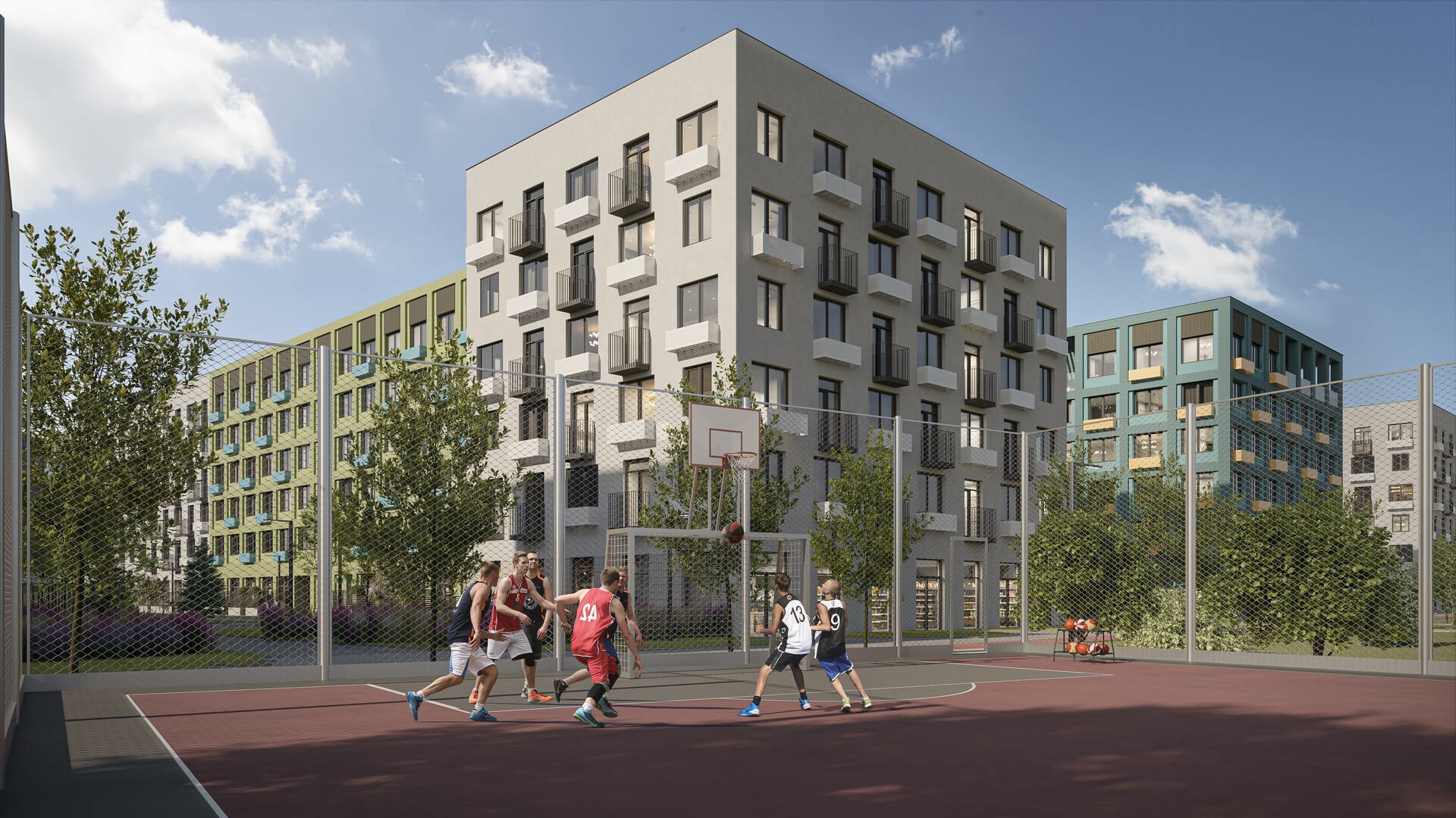 Многофункциональные спортивные зоны